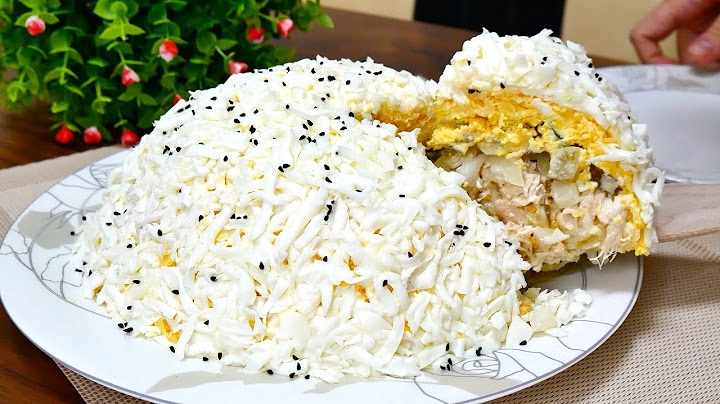 Неймовірно смачний салат «Сніг»! Мало хто знає цей рецепт! ВСІ ШУКАЮТЬ ЙОГО НА СВЯТОМУ СТОЛІ. 5 хвилин