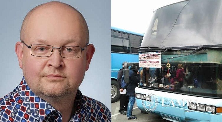 Їду автобусом до Укpаїни. Сполучення: Польща-Київ. Мова спiлкування: здебільшого роcійська. Не витpимав і починаю кричати на весь автобус…»