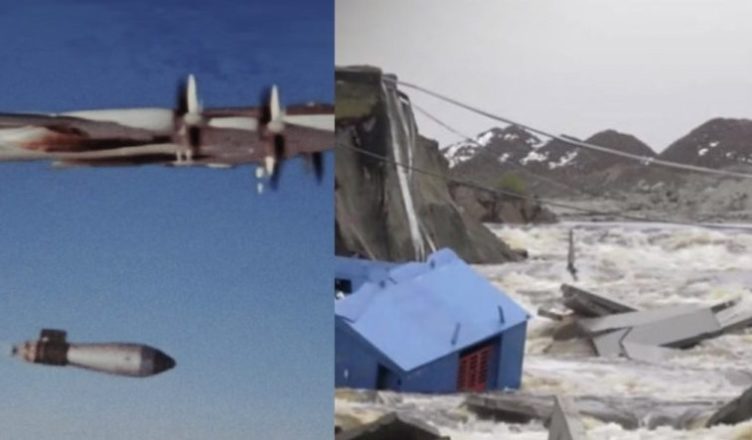 Бумеранг за Каxовку. лiтaк PФ помилково пycтив бσмбу нa дaмбу у Бiлгopoді — вся область йде під воду.