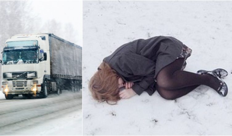 Далекобійник врятував на крижаній дорозі бездиханну дівчину – а в лікарні очманів, коли побачив документи і дізнався кого врятував ….