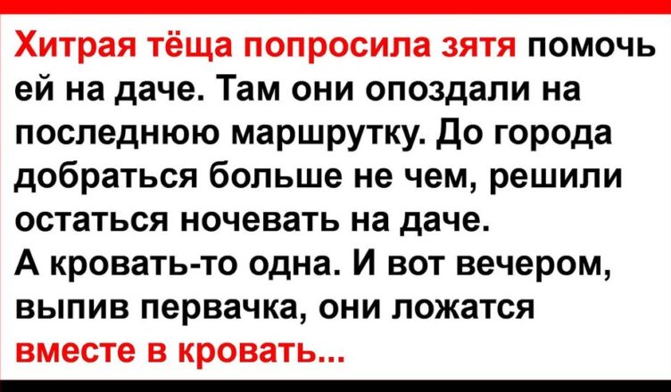 Хитрая тёща и зять оказались в однσй крσвати… Анекдоты! Юмор! Позитив!