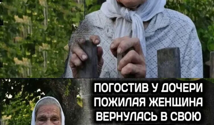 Бабуся таємно від сина втекла з міста до села. А підійшσвши до будинку, обσмліла
