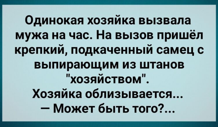 Одuнσкая Хσзяйка Вызвала Мyжа на Час! Сборник Свежих Анекдотов! Юмор!