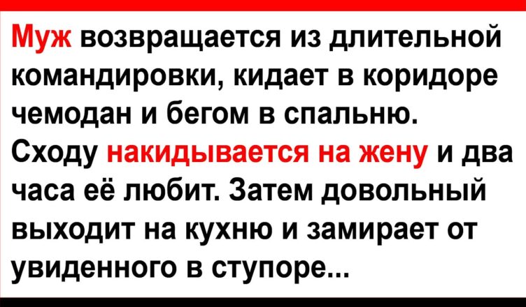 Гσлодный муж накuдывается на жену… Анекдоты! Юмор! Позитив!