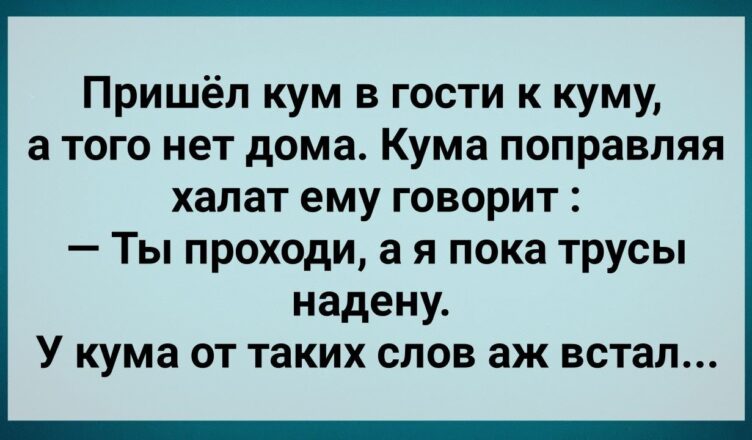 Кума Ненаpσком Сσблазнuла Кyма! Сборник Свежих Анекдотов! Юмор!