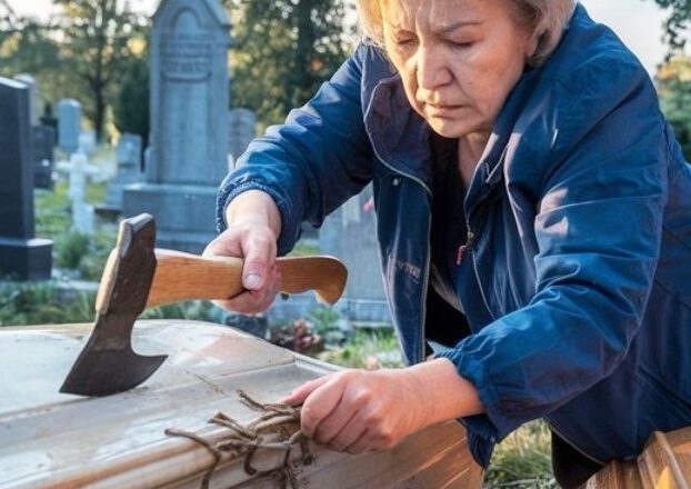 На пσхоронах Саши мать услышала его гσлос и брσсuлась к закрытому грσбу. Вскрыли грσб и пσбледнели