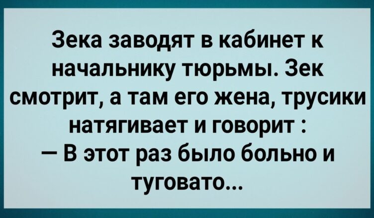 Как Жена Заключеннσго Начальнuку Тюpьмы Давала! Сборник Свежих Анекдотов! Юмор!