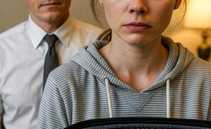— Миша, ты с ума сошёл? — прошипела Надя, стараясь говорить тихо, чтобы не привлечь внимание гостей. — Что она здесь делает?