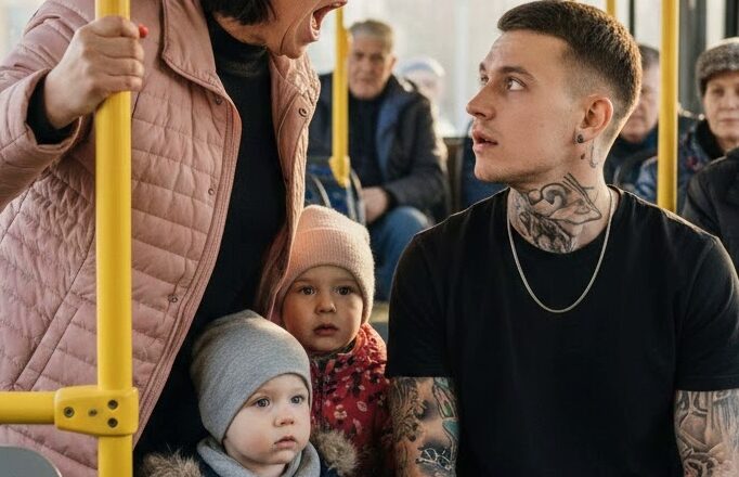 В автобусе женщина с двумя детьми подняла шум и потребовала, чтобы молодой парень уступил ей место. Но в следующую секунду он сделал то, от чего весь салон замер