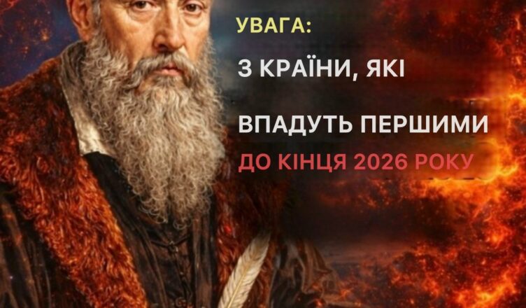 Нострадамус попереджав нас: 3 країни зазнають краху до кінця 2026 року.